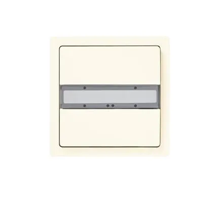 [UP 285/13] UP 285/13 KNX Pushbutton, single, with status LED, titanium white, DELTA style